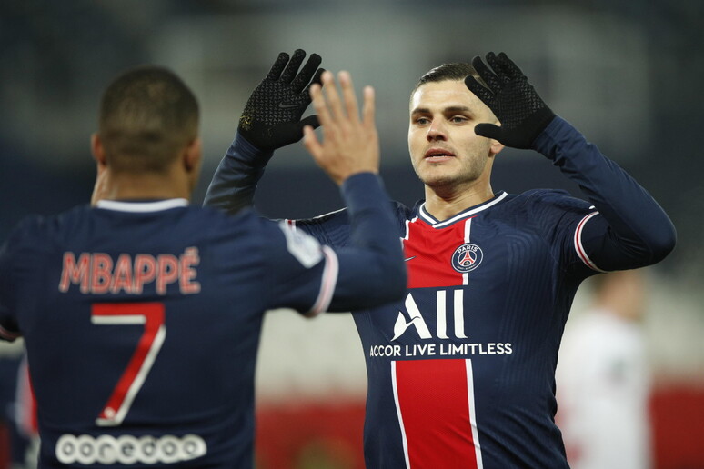 Ligue1: l 'incredibile gol di Icardi contro il Marsiglia © ANSA/EPA