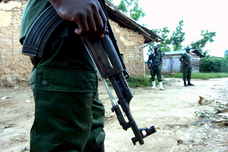 Milizie in Congo. Immagine d 'archivio © ANSA/EPA