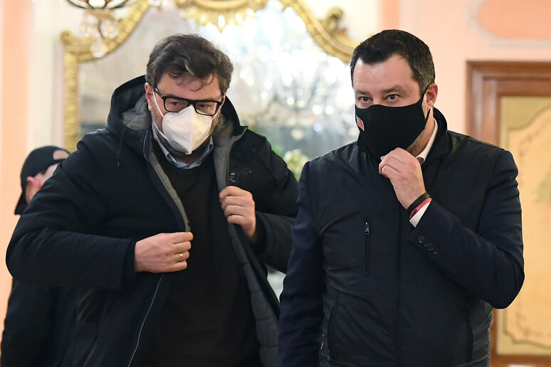 Giorgetti e Salvini - RIPRODUZIONE RISERVATA