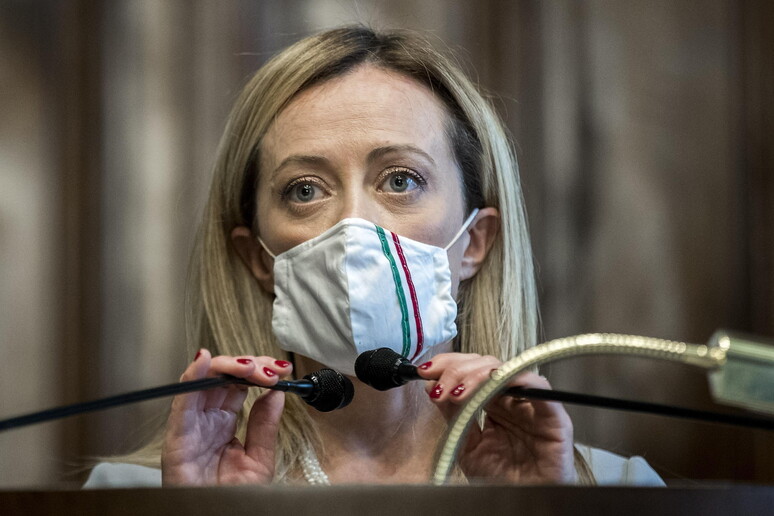Giorgia Meloni in una recente immagine © ANSA/EPA