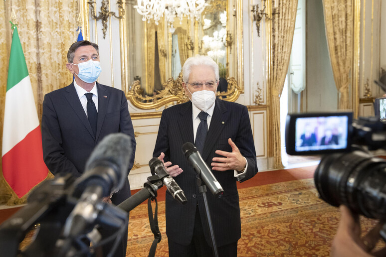 Mattarella ha ricevuto presidente Slovenia Borut Pahor - RIPRODUZIONE RISERVATA