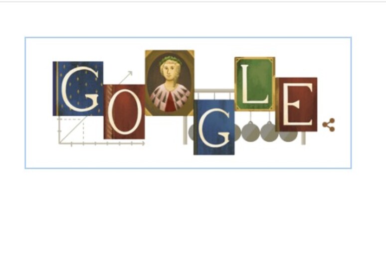 Laura Bassi, il doodle di Google - RIPRODUZIONE RISERVATA