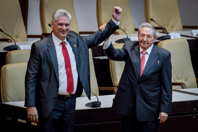 Miguel Diaz-Canel e Raul Castro © ANSA/AFP
