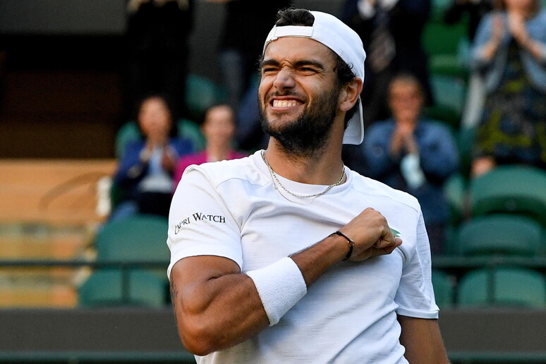 Tennis: Wimbledon; solo Djokovic pi�  'avanti ' di Berrettini © ANSA/EPA