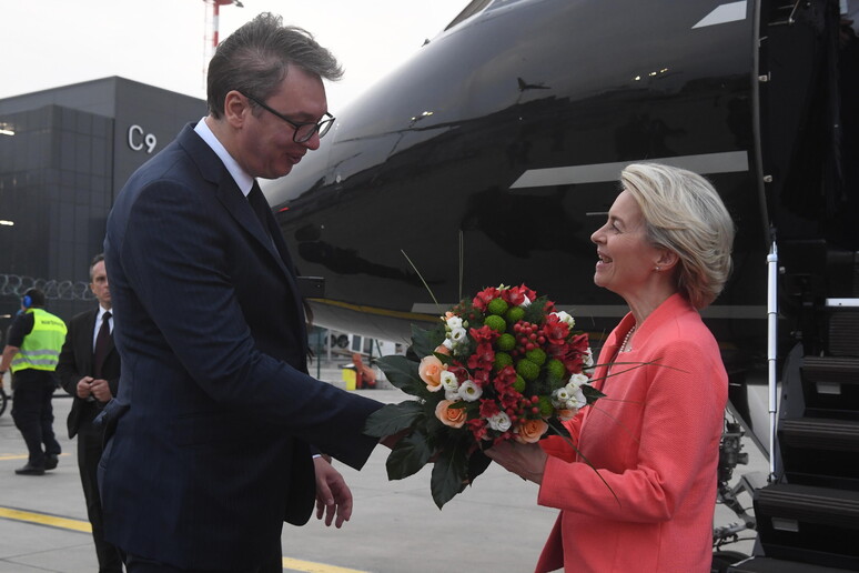 President of the European Commission Ursula von der Leyen visits Serbia © ANSA/EPA