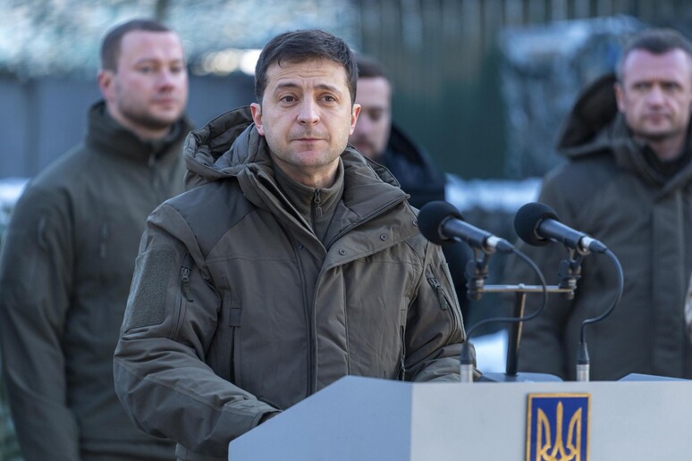 Il presidente dell 'Ucraina, Volodymyr Zelensky - RIPRODUZIONE RISERVATA