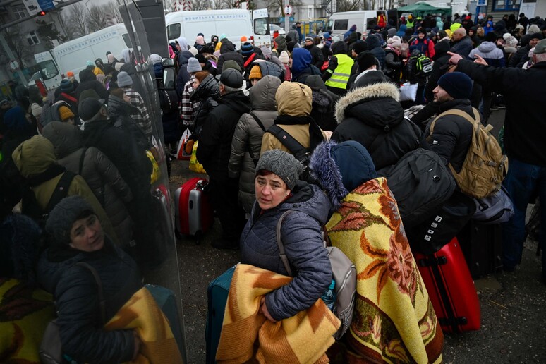Rifugiati ucraini © ANSA/AFP