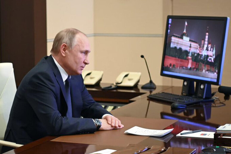 Il Presidente russo Vladimir Putin - RIPRODUZIONE RISERVATA