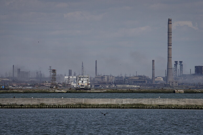 L 'acciaieria Azovstal a Mariupol © ANSA/EPA
