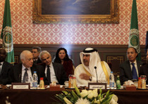 La delegazione della Lega Araba