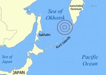 Epicentro sisma tra Russia e Giappone