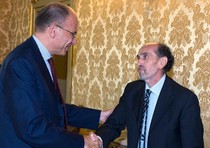 Il presidente del Consiglio, Enrico Letta, ha ricevuto questa mattina a Palazzo Chigi l'inviato della Stampa Domenico Quirico, rapito cinque mesi fa in Siria