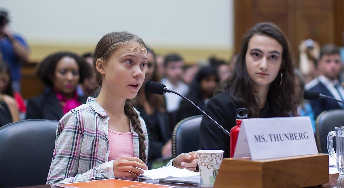 Swedish climate activist Greta Thunberg attends Congressional hearing © EPA