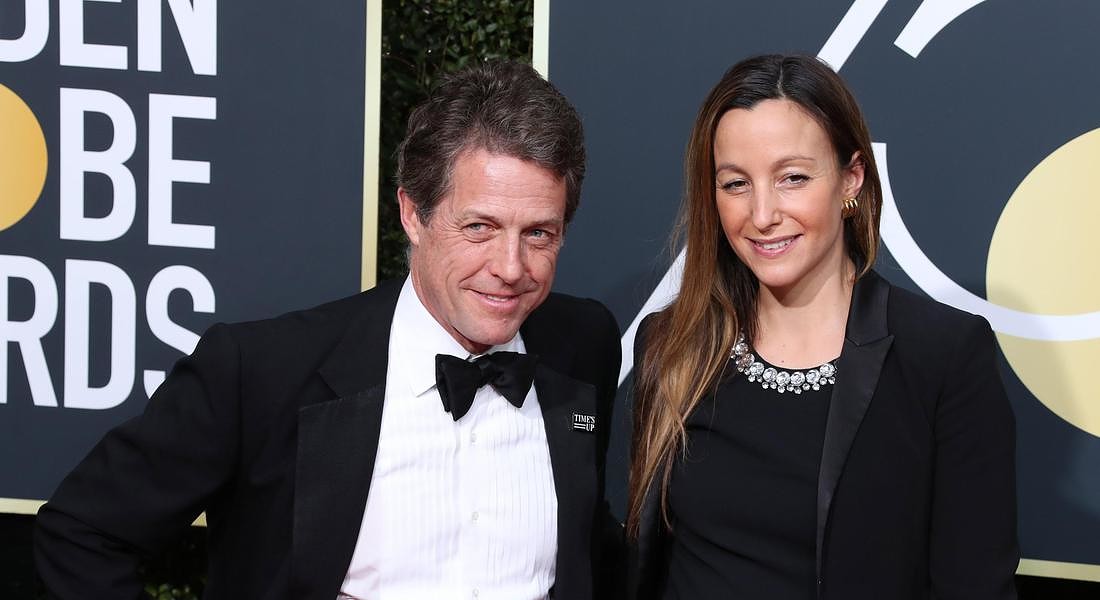 Golden Globe Awards  Anna Eberstein (R) and Hugh Grant © EPA