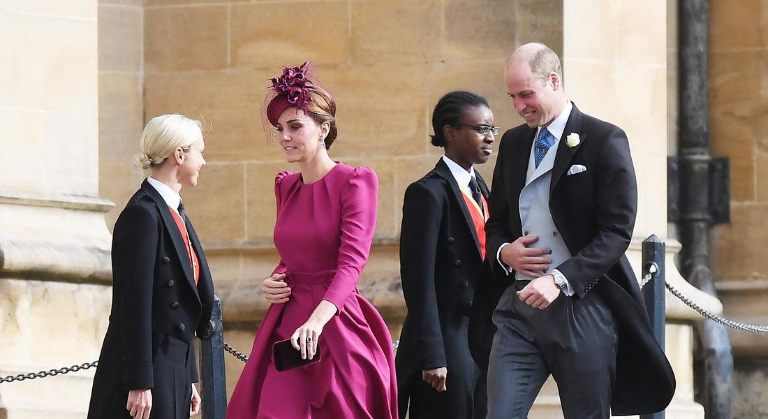 A Windsor si sono sposati la principessa Eugenie e  Jack Brooksbank. Il principe William e Kate, duchessa di Cambridge © EPA