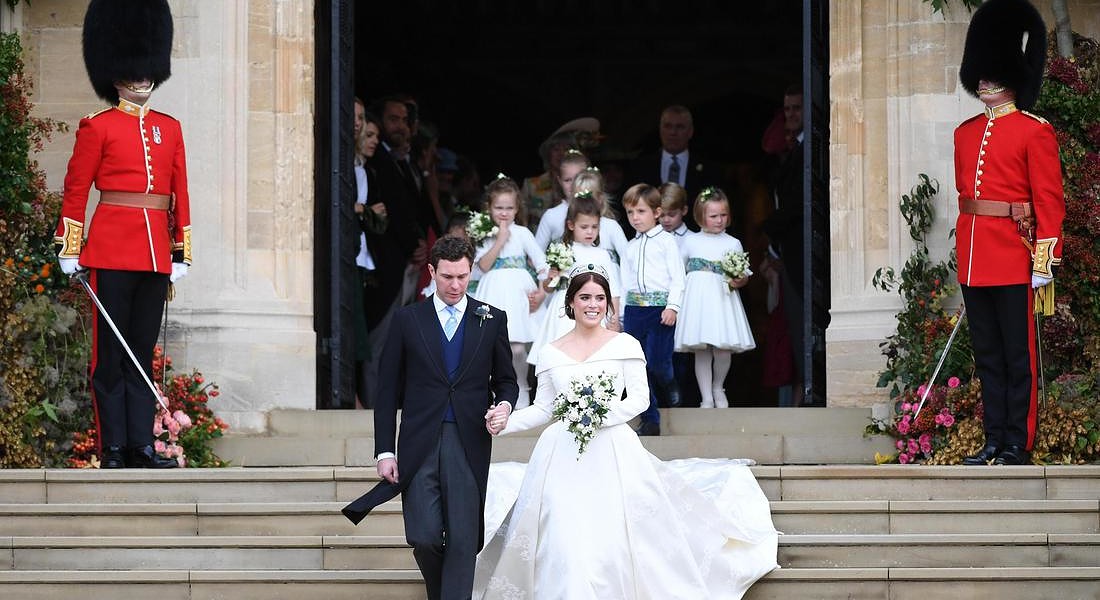 A Windsor si sono sposati la principessa Eugenie e  Jack Brooksbank © EPA