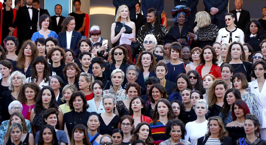 La marcia delle donne sul red carpet a Cannes © ANSA 