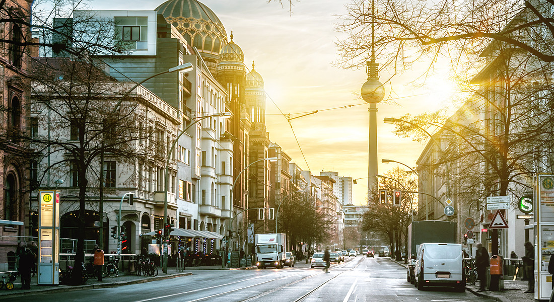 Una strada nel centro di Berlino foto golero iStock. © Ansa