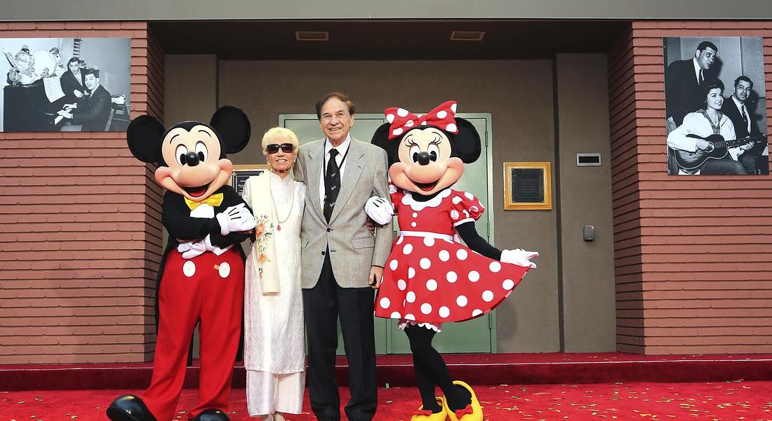Mickey Mouse,Elizabeth Gluck,Richard M. Sherman,Minnie Mouse © AP