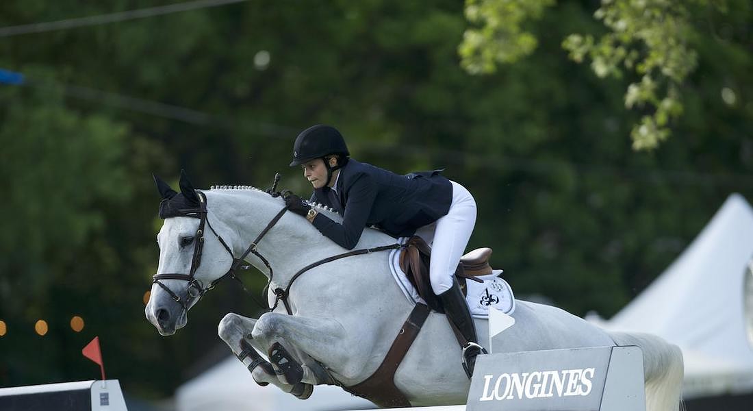 Athina Onassis  partecipa al Longines Global Champions Tour 2018, la formula 1 dell’equitazione dal 6 al 9 settembre allo Stadio dei Marmi a Roma © ANSA