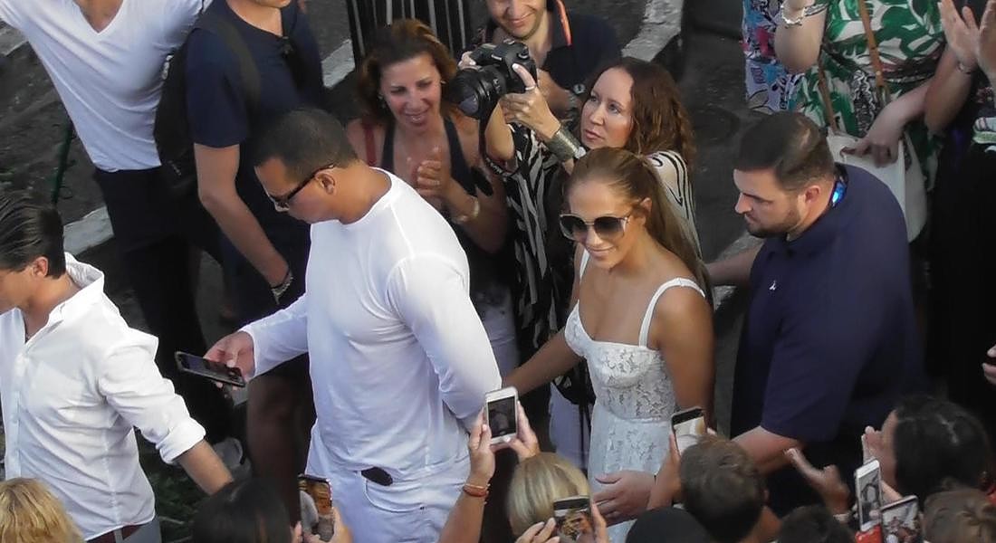 Jennifer Lopez a Capri con il fidanzato, la stella del baseball Alex Rodriguez © ANSA
