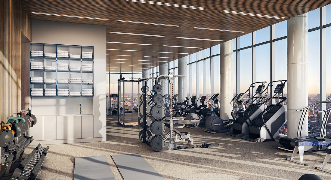 15 Hudson Yards Fitness Center - courtesy of Related-Oxford © Ansa