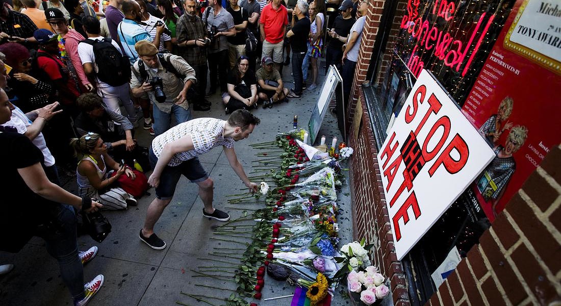 50th anniversary of LGBT Uprising against police raids in Stonewall Inn in New York © EPA