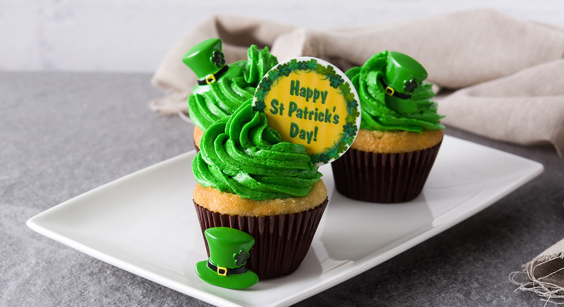 cup cakes verdi in onore del St. Patrick Day (iStock.) © Ansa
