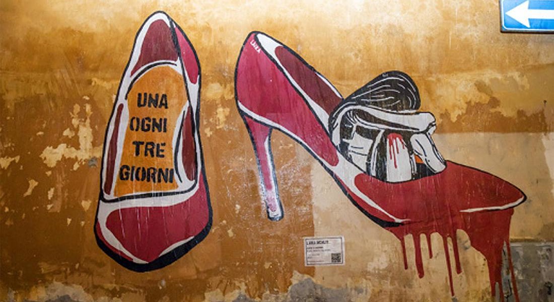 ROMA - Street Art: 'Ogni tre giorni', Laika denuncia la viol © ANSA