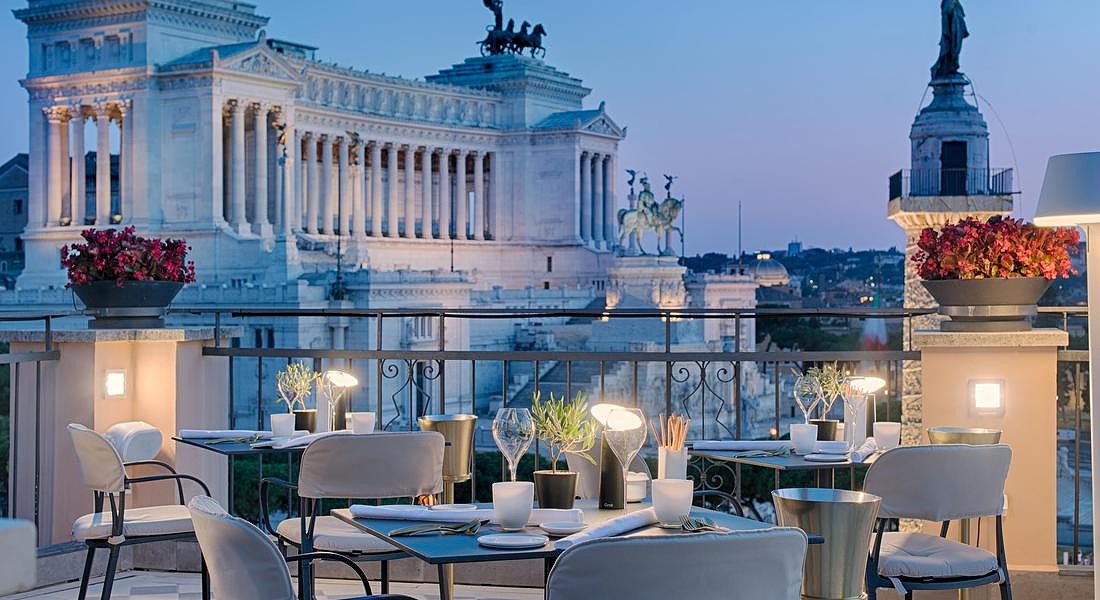 La terrazza di Nh Collection Fori Imperiali - Roma © ANSA