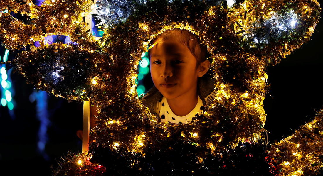 Christmas season decorations in Panama City © EPA