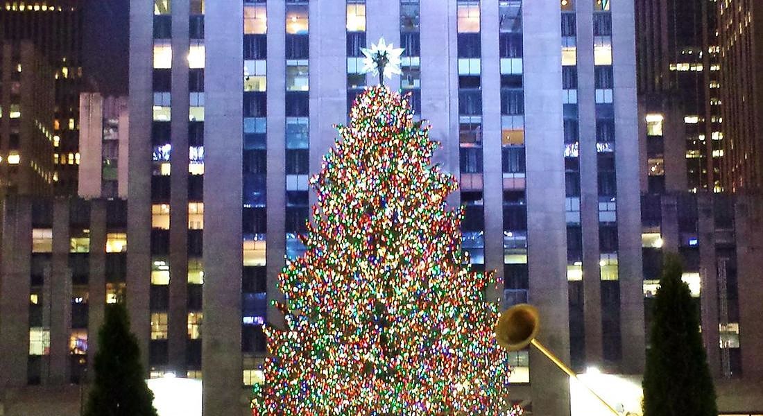 Natale 2021 , il rinomato albero al Rockfeller Center di New York © ANSA