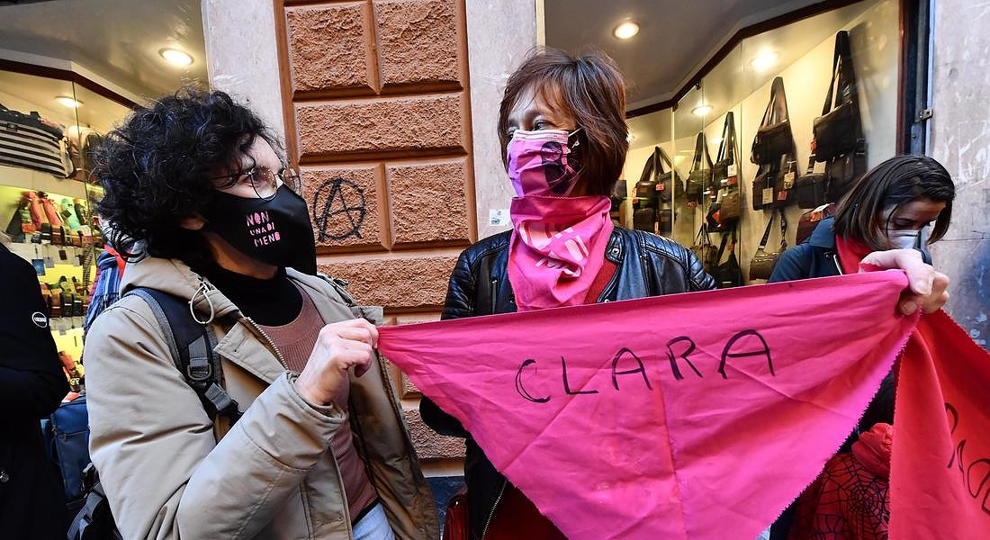 Femminicidio Genova, manifestazione centri antiviolenza sulle donne a Genova © ANSA