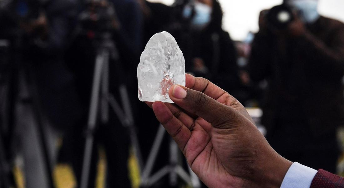 Botswana, trovato diamante da 1.098 carati: il terzo per grandezza al mondo © AFP