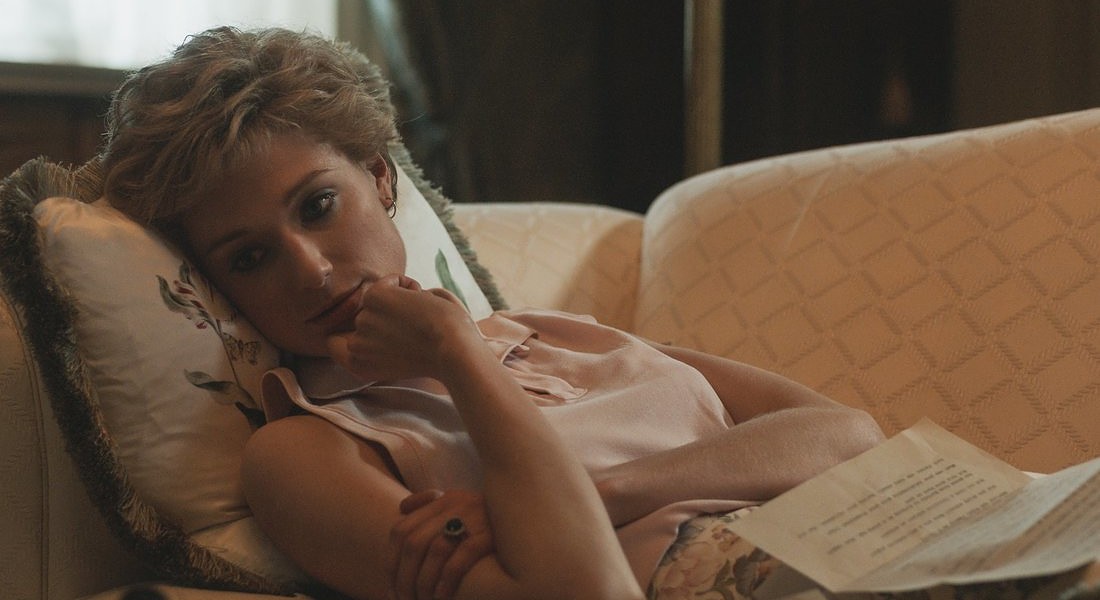 Elizabeth Debicki nel ruolo della principessa Diana in The Crown 5 @Netflix © ANSA