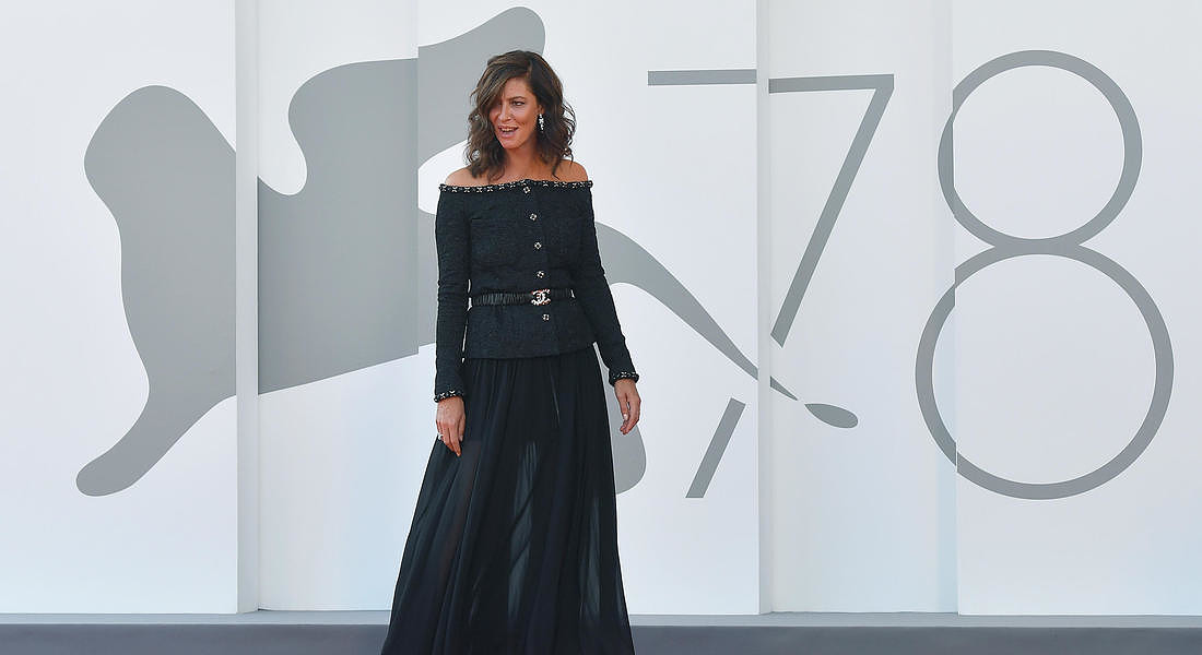 78th Venice Film Festival: French actress Anna Mouglalis arrives for the premiere of 'L'Evenement' © ANSA