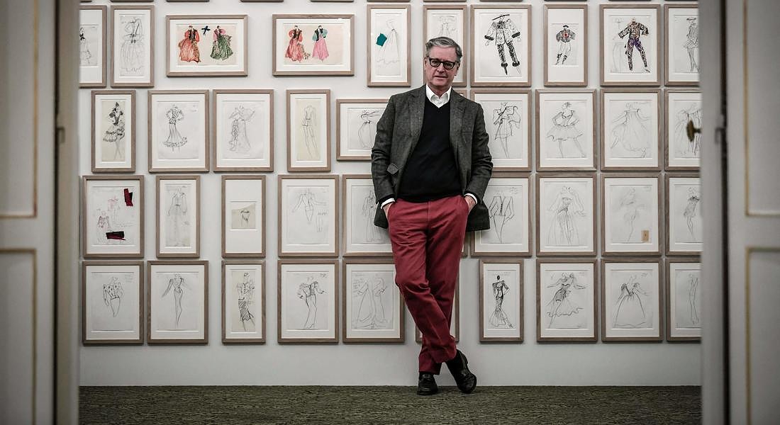 President of the Fondation Berge-Saint Laurent and husband of late co-founder of fashion house Yves  Saint-LTaurent, Pierre Berg at the Yves Saint Laurent  museum, located in the historical building OF his fashion house on avenue Marceau in Paris © AFP