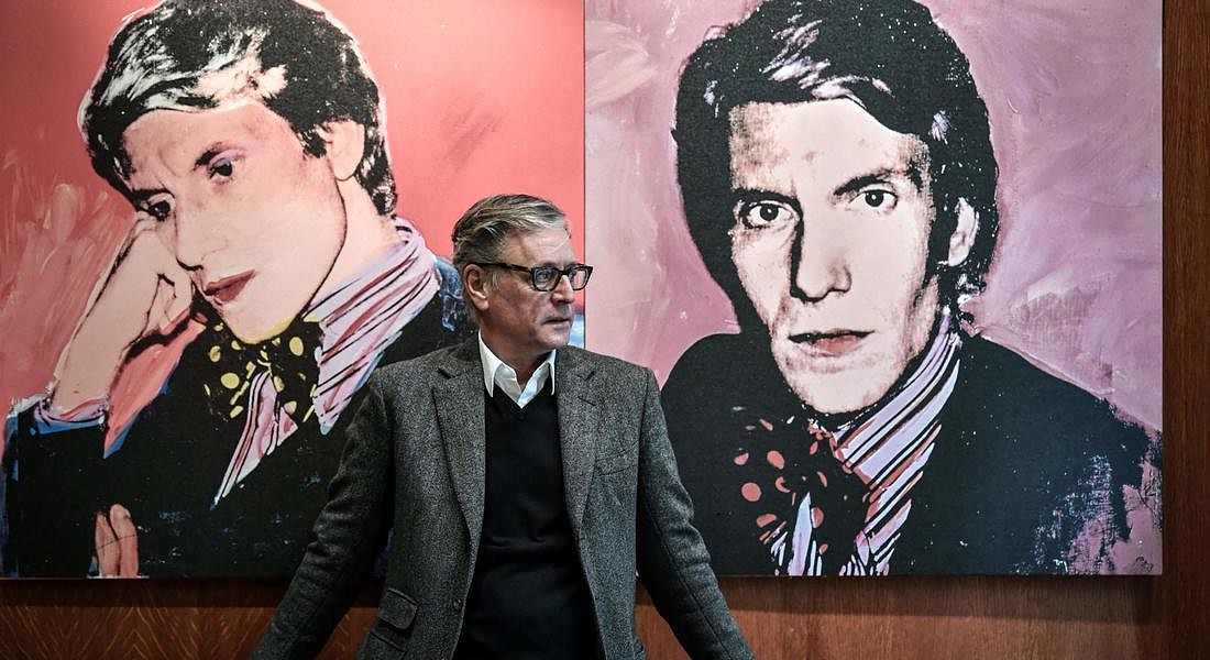 President of the Fondation Berge-Saint Laurent and husband of late co-founder of fashion house Yves  Saint-LTaurent, Pierre Berg at the Yves Saint Laurent  museum, located in the historical building OF his fashion house on avenue Marceau in Paris © AFP