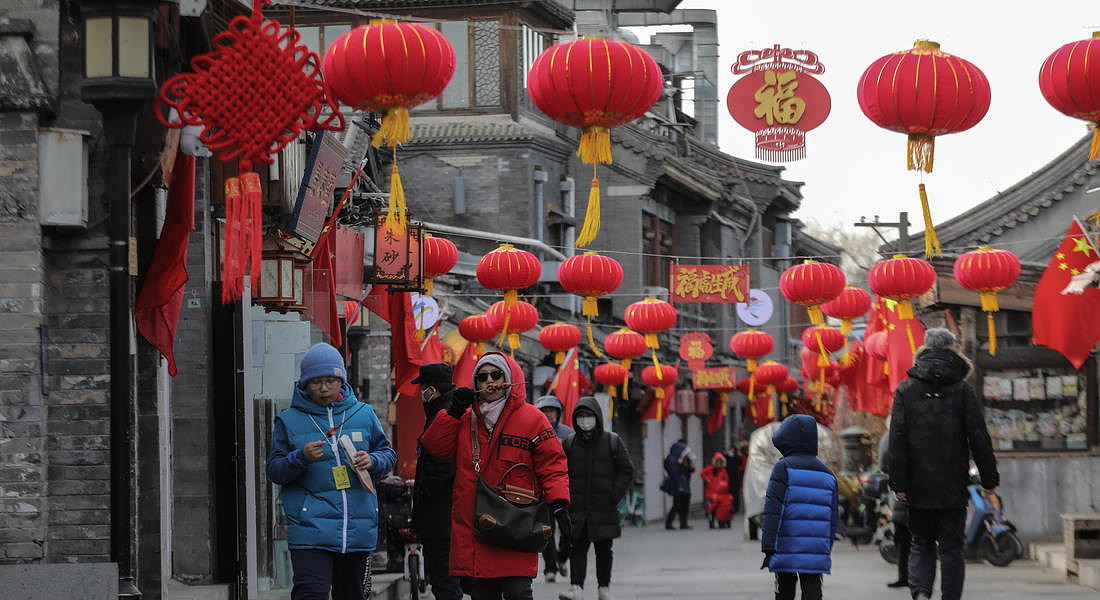 Chinese luanr new year feature in Beijing © EPA