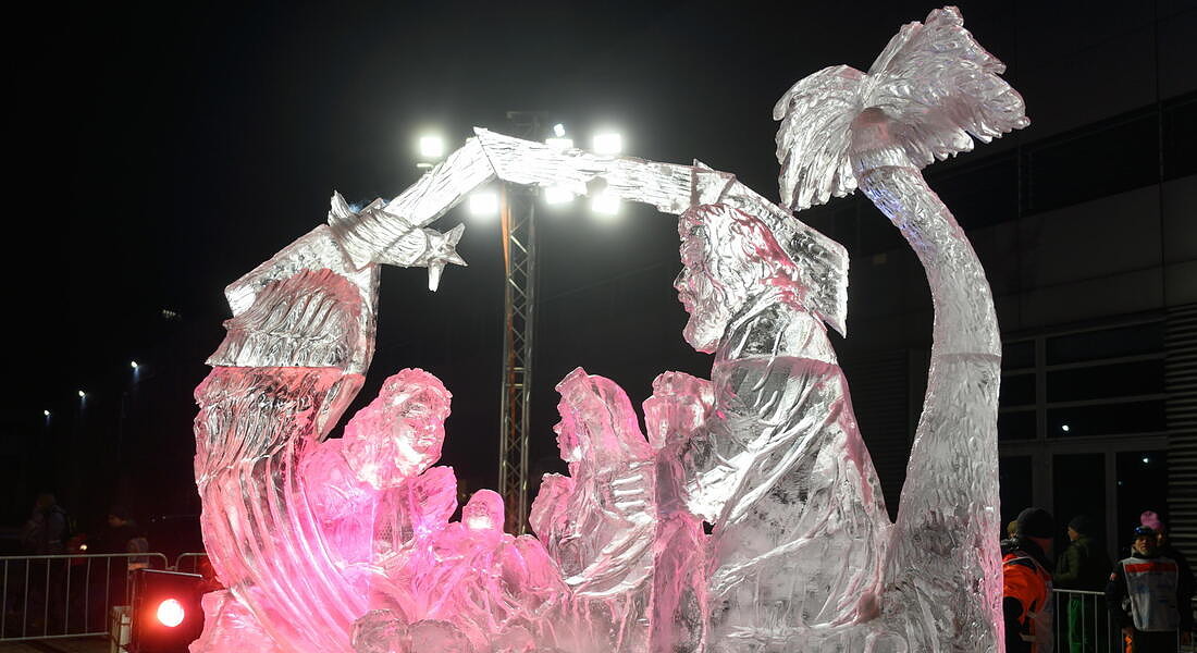 International Ice Sculpture Festival in Poznan © EPA