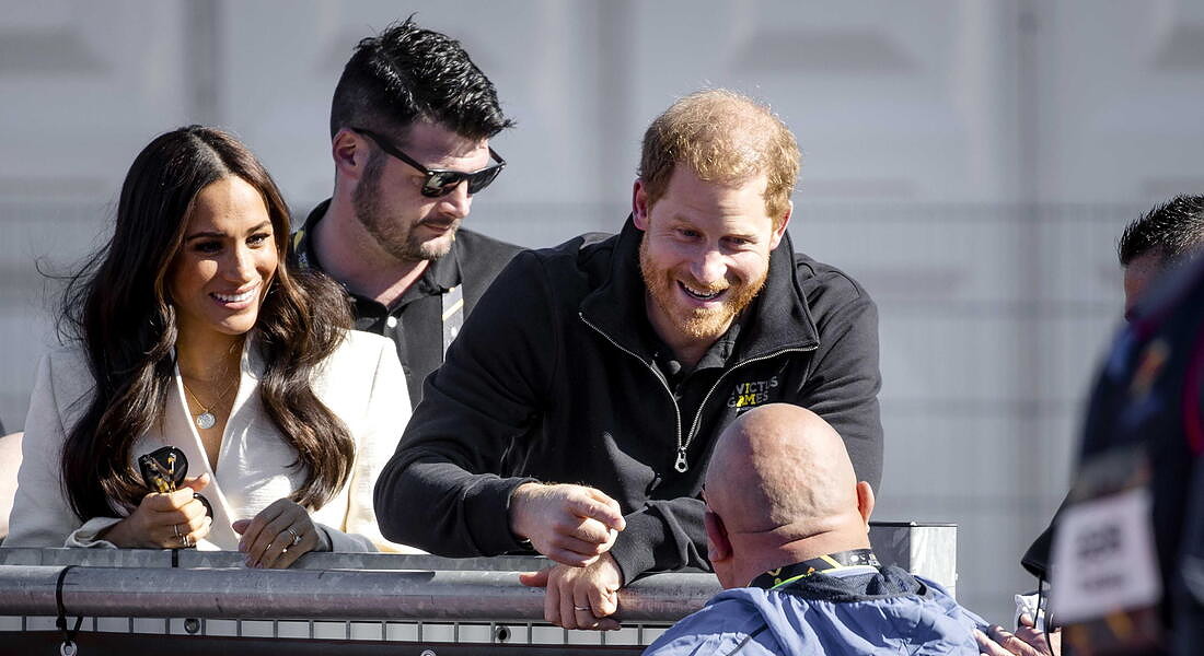 Prince Harry and Meghan Markle attend Invictus Games © EPA