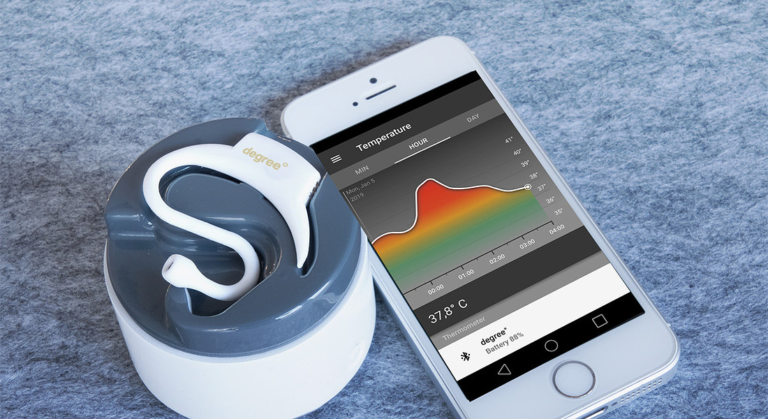 Cosinuss - Degree - il primo termometro e app che monitora costantemente la febbre © Ansa