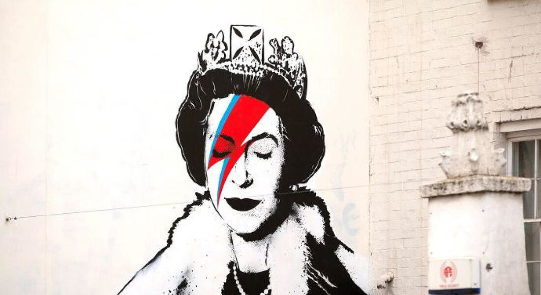 Banksy Queen Elizabeth © ANSA