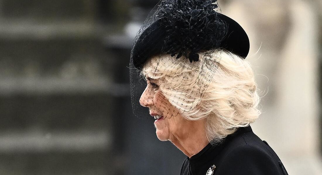 Funerali regina: tutte rigorosamente in nero le signore, solo Jill Biden senza cappello © AFP