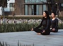 Meditazione fitness dal Global Wellness Summit  Sangha by Octave (ANSA)