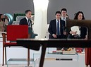 Giuseppe Conte visita il Museo Permanente del Design italiano (ANSA)