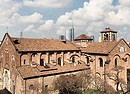 #mypostcardfromitaly Giovanni Gastel posta su Facebook la foto della vista dalla sua casa: è la basilica romanica di San Simpliciano a Milano (ANSA)