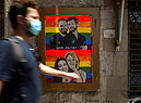 Tvboy paints mural on Gay Pride (ANSA)