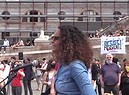 Stella Jean conquista piazza del Popolo citando la Costituzione (ANSA)