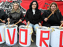 Una manifestazione di disoccupati a Roma in una immagine d'archivio. ANSA/ CLAUDIO PERI (ANSA)